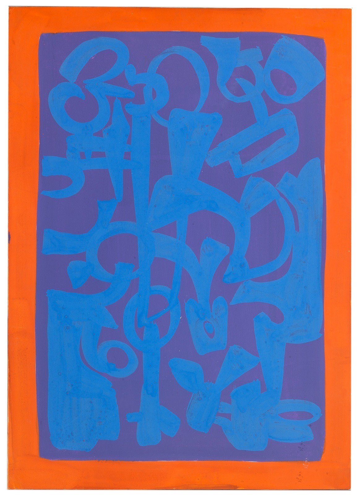 Azzurro viola arancio