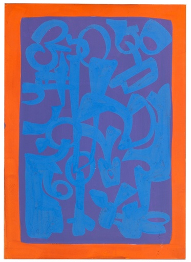 Azzurro viola arancio