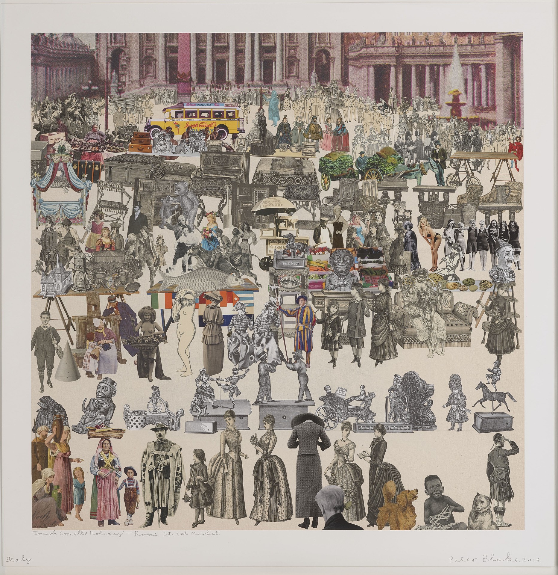 Joseph Cornell’s Holiday – Italy, Rome. ‘Street Market’