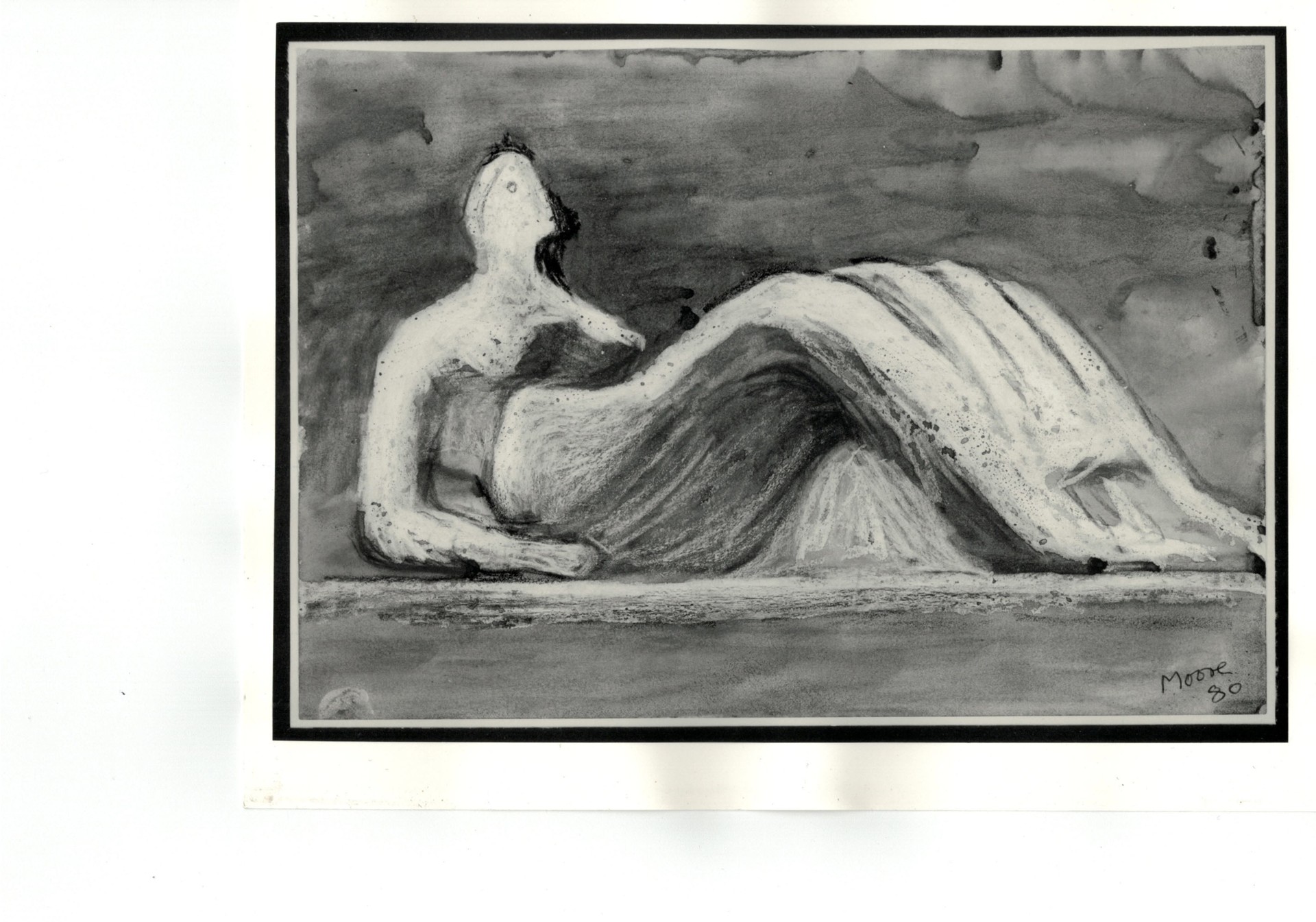 Reclining figure: Bone Skirt